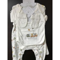 Bebe Bonito - 嬰兒純棉五件套裝 (Gift Set) - 馬戲團